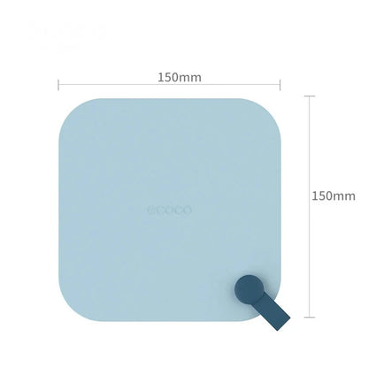 This square, minimalist silicone coaster provides excellent heat resistance and anti-slip functionality. Perfect for protecting surfaces from hot or cold beverages.