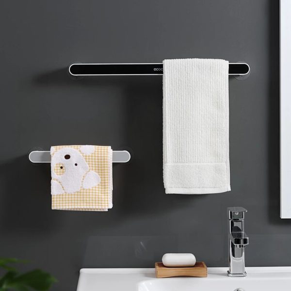 Elegant Ecoco dual towel bar set, ideal for holding multiple towels with a stylish and space-saving design.