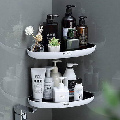 Description: A modern, minimalist wall-mounted shelf with a two-tier design, suitable for bathroom spaces. It allows easy organization of beauty products and toiletries.
Best Use Case: Ideal for keeping beauty and self-care products accessible.