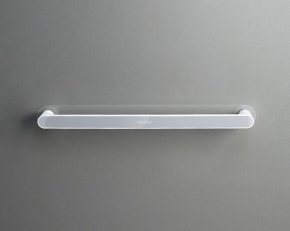 Sleek and modern Ecoco wall-mounted towel rack with a minimalist design, perfect for organizing towels in bathrooms and kitchens.